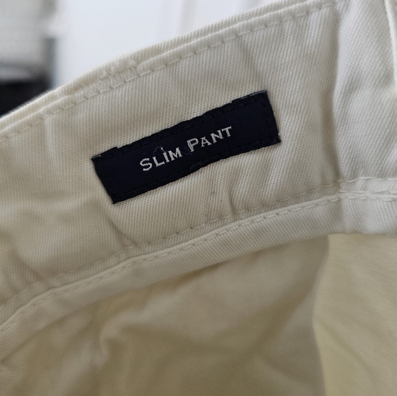 Vineyard Vines Slim Pant Mens Light Beige Mid Rise Business Preppy Size 32x32 - Picture 4 of 5